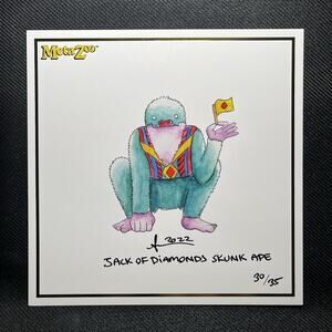 Metazoo Kickstarter Print Skunk Ape Artist Signed Numbered Autograph WPT 30/35